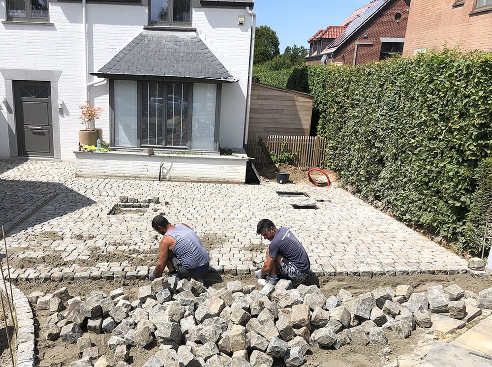 Ferrard architecte paysagiste pavés naturels